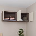 Ver imagem 5 de Módulo Planejado Ponte Queen para Guarda Roupa 100% MDF 4 Portas Orion CabeCasa MadeiraOriginals Marrom/Mocha/Linho
