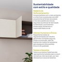 Ver mais imagens de Módulo Planejado Ponte Queen Guarda Roupa 100% MDF 4 Portas Orion CabeCasa MadeiraOriginals Marrom