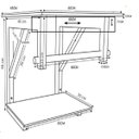 Ver imagem 6 de GABINETE DE VIDRO 60CM IQX INOX COM CUBA RETANGULAR - MADEIRA NOGUEIRA