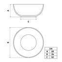 Ver imagem 3 de Conjunto 2 Saladeiras Porcelana Branca 24cm Tramontina Maria Augusta Salada Sobremesa Buffet