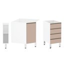 Ver imagem 3 de Gabinete para Banheiro sem Furação com Gaveteiro Suprema Branco com Connect Luciane Móveis