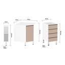 Ver imagem 4 de Gabinete para Banheiro sem Furação com Gaveteiro Suprema Branco com Connect Luciane Móveis