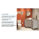 Ver imagem 6 de Gabinete para Banheiro sem Furação com Gaveteiro Suprema Branco com Connect Luciane Móveis