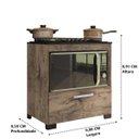 Ver imagem 2 de Balcão para Cooktop 4 Bocas e Forno 1 Porta Albânia Castani Brienza