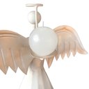 Ver mais imagens de Anjo Branco e Dourado Rústico Com Livro Para Enfeite de Natal Libertas Rosas Artesanato Anjo Gradien