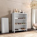 Ver imagem 1 de Sapateira Panamá Prateleira Móvel Branco com Rodízio Brienza Móveis