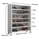 Ver imagem 2 de Sapateira Panamá Prateleira Móvel Branco com Rodízio Brienza Móveis