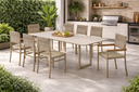 Ver imagem 2 de Conjunto Gourmet Náutica 8 Cadeiras Elegance Solare-pérola