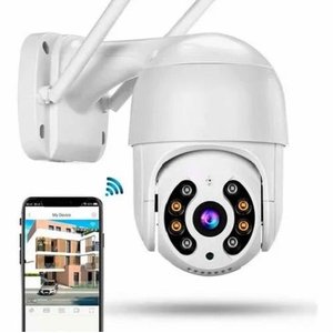 Câmera IP Speed Dome Zoom 4X Mais Ptz Wifi Prova D Água Ip66