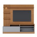 Ver imagem 2 de Rack com Painel para TV até 65 Polegadas com 1 Porta e LED Multimóveis Crcol-RCP024 Madeirado/