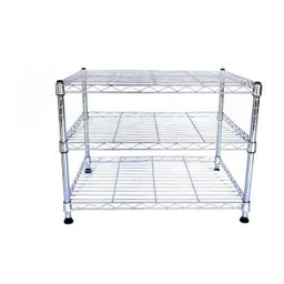 Estante de Aço Cromado com 3 Prateleiras Rack Aramado 1032 - 4