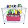Estante de Aço Cromado com 3 Prateleiras Rack Aramado 1032 - 1