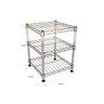 Estante de Aço Cromado com 3 Prateleiras Rack Aramado 1032 - 2