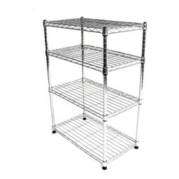 Estante de Aço Cromado com 4 Prateleiras Rack Aramado 1016 - 4