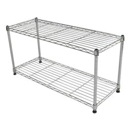 Estante de Aço Cromado com 2 Prateleiras Rack Aramado 1013 - 4