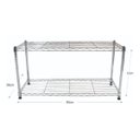 Ver imagem 2 de Estante de Aço Cromado com 2 Prateleiras Rack Aramado 1013