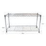 Estante de Aço Cromado com 2 Prateleiras Rack Aramado 1013 - 2