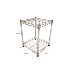 Estante de Aço Cromado com 3 Prateleiras Rack Aramado 1002 - 3