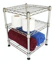 Ver imagem 2 de Estante de Aço Cromado com 3 Prateleiras Rack Aramado 1002