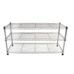 Estante de Aço Cromado com 3 Prateleiras Rack Aramado 1014 - 4