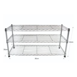Estante de Aço Cromado com 3 Prateleiras Rack Aramado 1014 - 2
