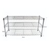 Estante de Aço Cromado com 3 Prateleiras Rack Aramado 1014 - 2
