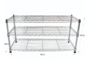 Ver imagem 2 de Estante de Aço Cromado com 3 Prateleiras Rack Aramado 1014