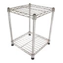 Ver imagem 4 de Estante de Aço Cromado com 2 Prateleiras Rack Aramado 1001