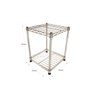 Estante de Aço Cromado com 2 Prateleiras Rack Aramado 1001 - 2