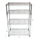 Ver imagem 2 de Estante de Aço Cromado com 4 Prateleiras Rack Aramado 1010