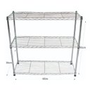 Ver imagem 2 de Estante de Aço Cromado com 3 Prateleiras Rack Aramado 1015