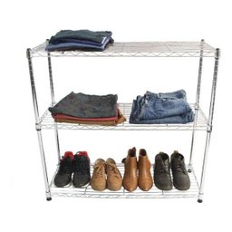 Estante de Aço Cromado com 3 Prateleiras Rack Aramado 1015 - 1