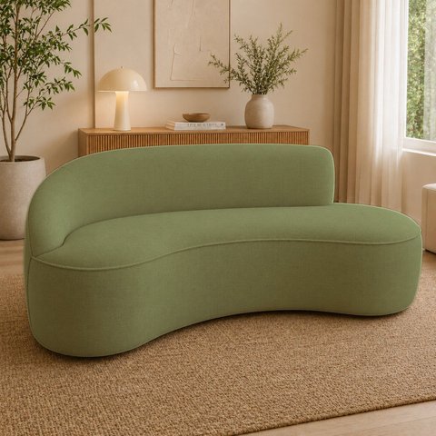Sofá Luxuoso Sala de Estar Solenne 150cm Lado Direito Solenne