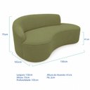 Ver imagem 3 de Sofá Luxuoso Sala de Estar Solenne 150cm Lado Direito Solenne