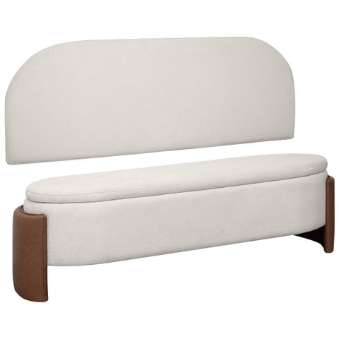 Kit Cabeceira e Calçadeira Império Queen Size para Cama Box 160cm Bouclê Facto - Sofa Store:bouclê B