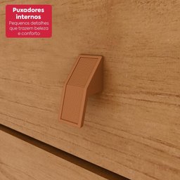 Guarda-roupa Casal 100% Mdf 8 Portas Easy Glow com Espelhos Amendoa Clean/off White - 10
