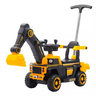Retroescavadeira Trator Elétrico Infantil 6v Musical Luz Som até 30kg - 4