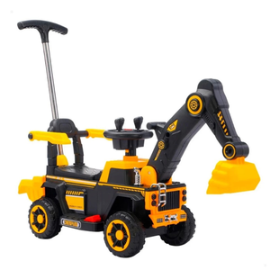 Retroescavadeira Trator Elétrico Infantil 6v Musical Luz Som até 30kg