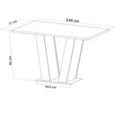 Ver imagem 3 de Mesa de Jantar 6 Lugares Franca Mel/off White/veludo Pastel - Viero Móveis
