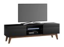 Ver imagem 1 de Rack para Sala Retrô Preto 2 Gavetas 180cm - Imcal Móveis