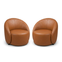 Ver imagem 2 de Poltrona Decorativa Orgânica Kit 2 Lua Sintético PU D03 - D’Rossi