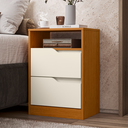 Ver imagem 4 de Mesa de Cabeceira Flex 2 Gavetas Cantu Cinamomo Off White