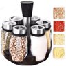 Porta Temperos e Condimentos Base Giratória 6 Potes Cozinha - 5