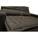 Ver imagem 4 de Sofá Retrátil e Reclinável Cama Inbox Slim 1,50M Tecido Suede Velusoft Café
