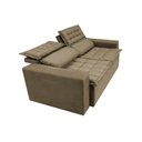 Ver imagem 7 de Sofá Retrátil e Reclinável Cama Inbox Slim 1,50M Tecido Suede Velusoft Castor
