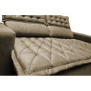 Ver imagem 4 de Sofá Retrátil e Reclinável Cama Inbox Slim 1,50M Tecido Suede Velusoft Castor