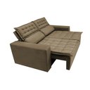 Ver mais imagens de Sofá Retrátil e Reclinável Cama Inbox Slim 1,50M Tecido Suede Velusoft Castor