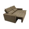 Sofá Retrátil e Reclinável Cama Inbox Slim 1,50M Tecido Suede Velusoft Castor - 8