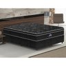 Cama Box Casal Gazin (Colchão + ) Gazin Mola Pérola Negra (Molas Ensacada) Preto 158x198x71 - 1