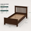 Ver imagem 3 de Cama de Solteiro de Madeira Maciça Ecoconfort